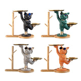 Maxbell Dog Statue Storage Tray Display Ornament for Entrance Restaurant Decor Black