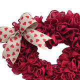 Maxbell 15.75'' Valentines Day Wreath Wall Hanging Heart Wreath for Easter Decor