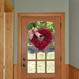 Maxbell 15.75'' Valentines Day Wreath Wall Hanging Heart Wreath for Easter Decor
