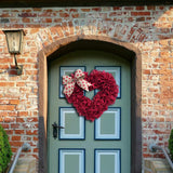 Maxbell 15.75'' Valentines Day Wreath Wall Hanging Heart Wreath for Easter Decor