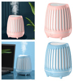 Maxbell Air Humidifier Essential Oil Diffuser Timer USB Night Light Silent Pink