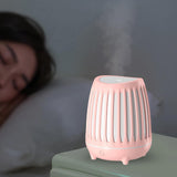 Maxbell Air Humidifier Essential Oil Diffuser Timer USB Night Light Silent Pink