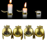 Maxbell 4Pcs Metal Automatic Candle Snuffer for Bedroom Home Candle Accessories Aureate