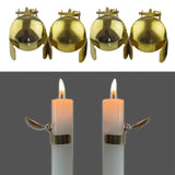 Maxbell 4Pcs Metal Automatic Candle Snuffer for Bedroom Home Candle Accessories Aureate