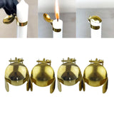 Maxbell 4Pcs Metal Automatic Candle Snuffer for Bedroom Home Candle Accessories Aureate