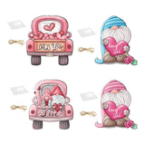 Maxbell Valentine's Door Hanging Decoration Backdrop Wall Decor for Yard Couple Car with Heart