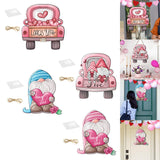 Maxbell Valentine's Door Hanging Decoration Backdrop Wall Decor for Yard Couple Car with Heart