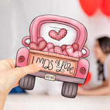 Maxbell Valentine's Door Hanging Decoration Backdrop Wall Decor for Yard Couple Car with Heart