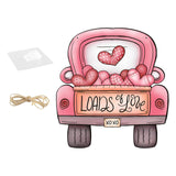 Maxbell Valentine's Door Hanging Decoration Backdrop Wall Decor for Yard Couple Car with Heart