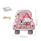 Maxbell Valentine's Door Hanging Decoration Backdrop Wall Decor for Yard Couple Car with Two People