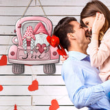 Maxbell Valentine's Door Hanging Decoration Backdrop Wall Decor for Yard Couple Car with Two People