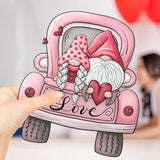Maxbell Valentine's Door Hanging Decoration Backdrop Wall Decor for Yard Couple Car with Two People