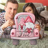 Maxbell Valentine's Door Hanging Decoration Backdrop Wall Decor for Yard Couple Car with Two People