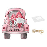 Maxbell Valentine's Door Hanging Decoration Backdrop Wall Decor for Yard Couple Car with Two People