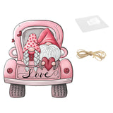 Maxbell Valentine's Door Hanging Decoration Backdrop Wall Decor for Yard Couple Car with Two People
