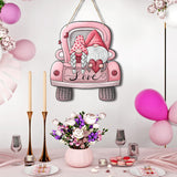 Maxbell Valentine's Door Hanging Decoration Backdrop Wall Decor for Yard Couple Car with Two People