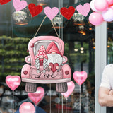 Maxbell Valentine's Door Hanging Decoration Backdrop Wall Decor for Yard Couple Car with Two People
