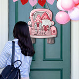 Maxbell Valentine's Door Hanging Decoration Backdrop Wall Decor for Yard Couple Car with Two People