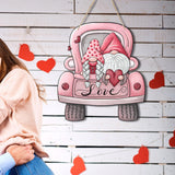 Maxbell Valentine's Door Hanging Decoration Backdrop Wall Decor for Yard Couple Car with Two People