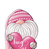 Maxbell Valentine's Door Hanging Decoration Backdrop Wall Decor for Yard Couple Pink Hat