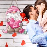Maxbell Valentine's Door Hanging Decoration Backdrop Wall Decor for Yard Couple Pink Hat