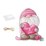 Maxbell Valentine's Door Hanging Decoration Backdrop Wall Decor for Yard Couple Pink Hat
