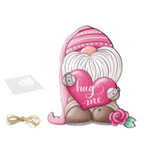 Maxbell Valentine's Door Hanging Decoration Backdrop Wall Decor for Yard Couple Pink Hat
