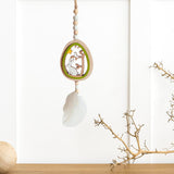 Maxbell Easter Wood Bead Garland Boho Prayer Beads Hanging Garlands Home Decoration Green