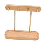 Maxbell Wood Key Holder Hook Jewelry Organizer Sundries Tray Decoration for Home Beech