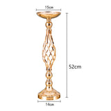 Maxbell Flowers Vase Candle Holders Creative Metal Stand Candelabra for Props Decor Medium