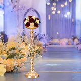 Maxbell Flowers Vase Candle Holders Creative Metal Stand Candelabra for Props Decor Medium