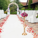 Maxbell Flowers Vase Candle Holders Creative Metal Stand Candelabra for Props Decor Medium