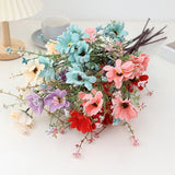 Maxbell Artificial Daisy Flower Floral Arrangement Gift for Garden Office Home Champagne