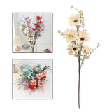 Maxbell Artificial Daisy Flower Floral Arrangement Gift for Garden Office Home Champagne