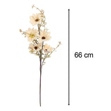 Maxbell Artificial Daisy Flower Floral Arrangement Gift for Garden Office Home Champagne