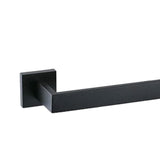 Maxbell Modern Towel Holder Space Saving wall Mounted Bathroom Bar Hotel 60cm Matte Black