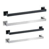 Maxbell Modern Towel Holder Space Saving wall Mounted Bathroom Bar Hotel 60cm Matte Black