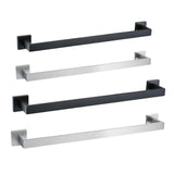 Maxbell Modern Towel Holder Space Saving wall Mounted Bathroom Bar Hotel 60cm Matte Black