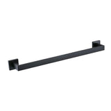 Maxbell Modern Towel Holder Space Saving wall Mounted Bathroom Bar Hotel 60cm Matte Black