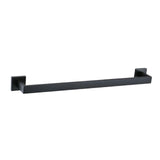 Maxbell Modern Towel Holder Space Saving wall Mounted Bathroom Bar Hotel 60cm Matte Black