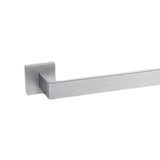 Maxbell Modern Towel Holder Space Saving wall Mounted Bathroom Bar Hotel 60cm Brushed Argent