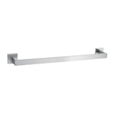 Maxbell Modern Towel Holder Space Saving wall Mounted Bathroom Bar Hotel 60cm Brushed Argent