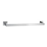 Maxbell Modern Towel Holder Space Saving wall Mounted Bathroom Bar Hotel 60cm Brushed Argent