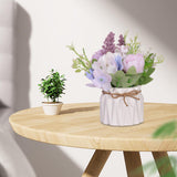 Maxbell Artificial Flowers Hydrangea Flower Bonsai for Garden Decoration Purple