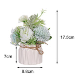 Maxbell Artificial Flowers Hydrangea Flower Bonsai for Garden Decoration Green