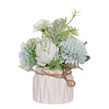 Maxbell Artificial Flowers Hydrangea Flower Bonsai for Garden Decoration Green