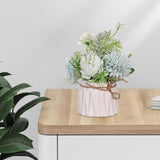 Maxbell Artificial Flowers Hydrangea Flower Bonsai for Garden Decoration Green