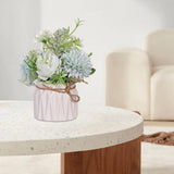 Maxbell Artificial Flowers Hydrangea Flower Bonsai for Garden Decoration Green