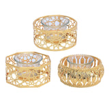 Maxbell Votive Candle Holders Candlestick Holder for Festival Tabletop Decoration round geometry