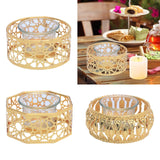 Maxbell Votive Candle Holders Candlestick Holder for Festival Tabletop Decoration round geometry